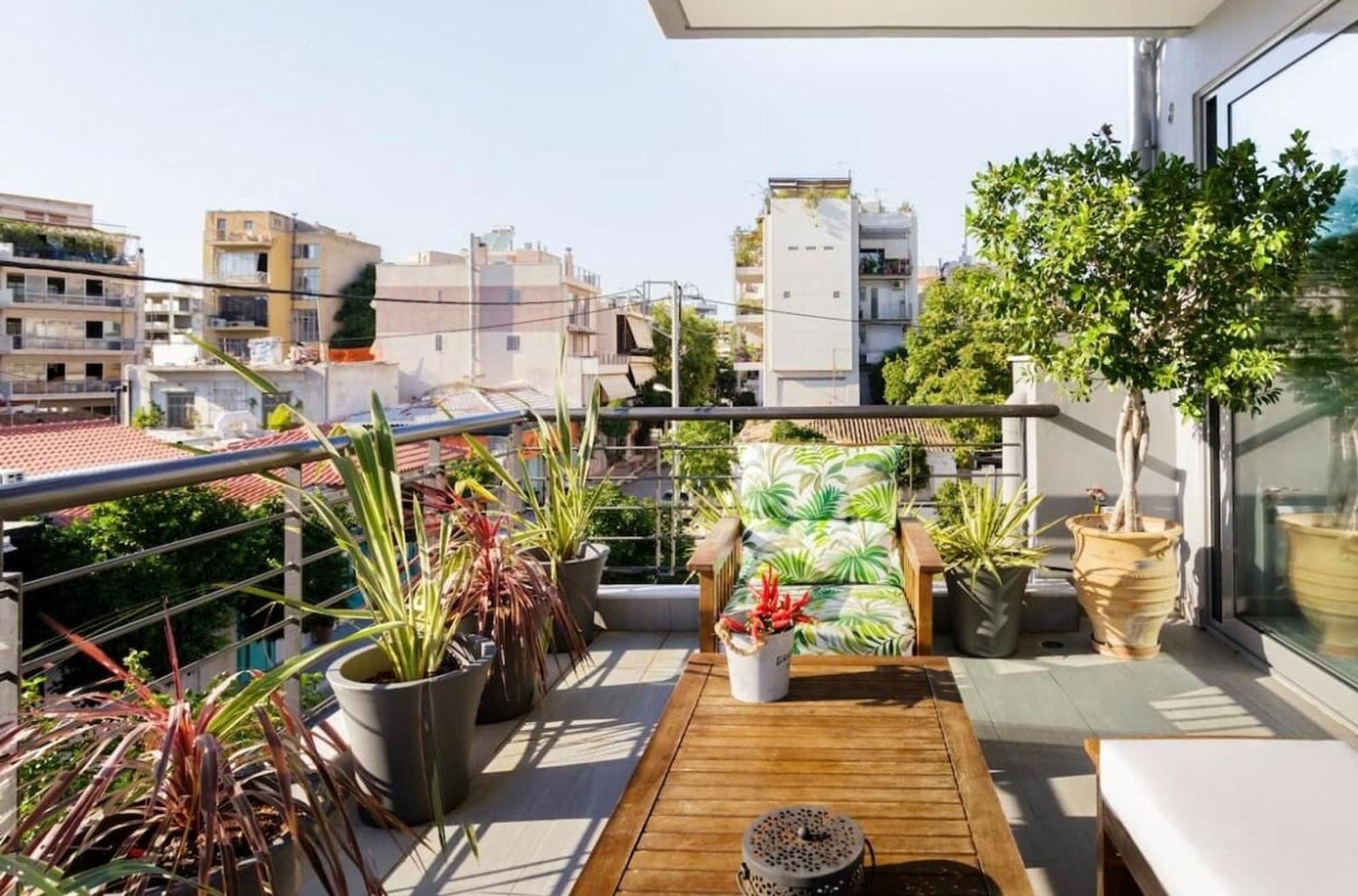Stylish Boutique Loft With Private Balcony Atenas Exterior foto