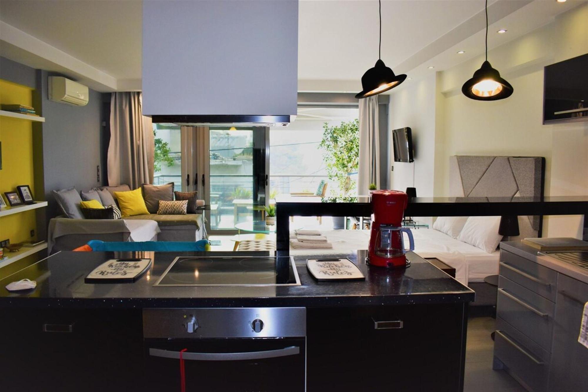 Stylish Boutique Loft With Private Balcony Atenas Exterior foto